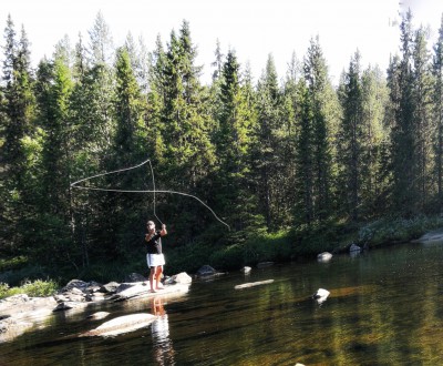 Flugfiske i Ljusnan